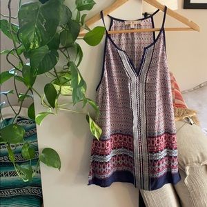 Bohemian printed tank top
